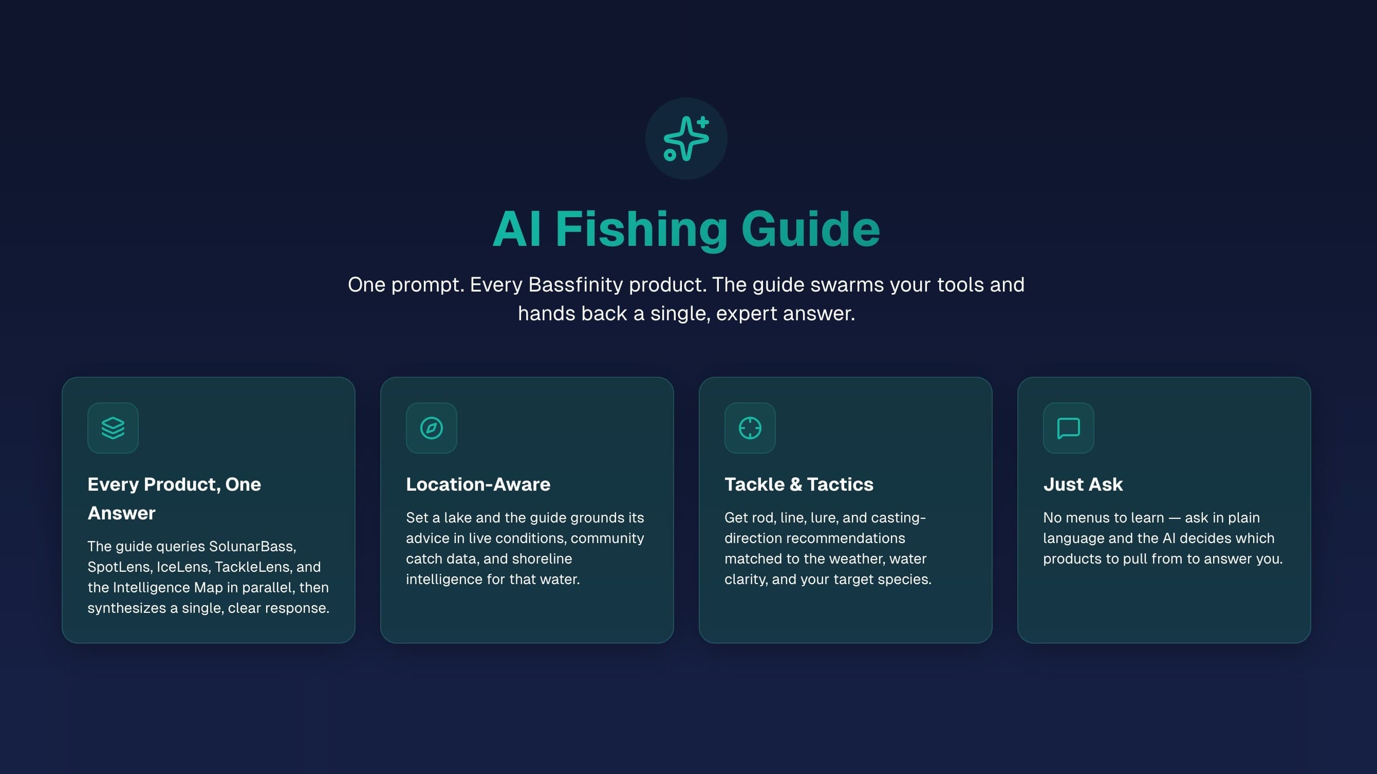 Meet the AI Fishing Guide: Every Bassfinity Tool, One Conversation